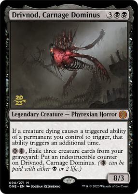 Drivnod, Carnage Dominus card from Prerelease Cards