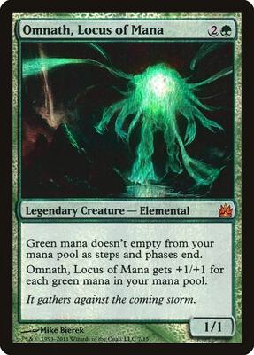 Omnath, Locus of Mana card from From the Vault: Legends