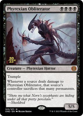 Phyrexian Obliterator card from Prerelease Cards
