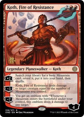 Koth, Fire of Resistance card from Prerelease Cards