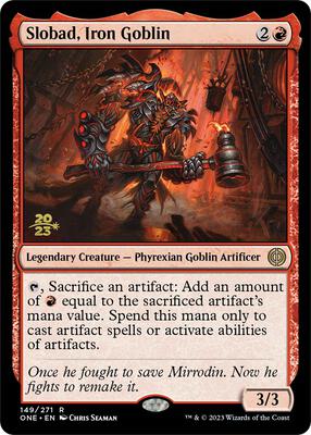 Slobad, Iron Goblin card from Prerelease Cards