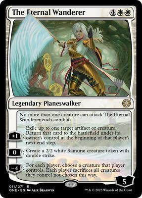 The Eternal Wanderer card from Promo Pack: Phyrexia: All Will Be One
