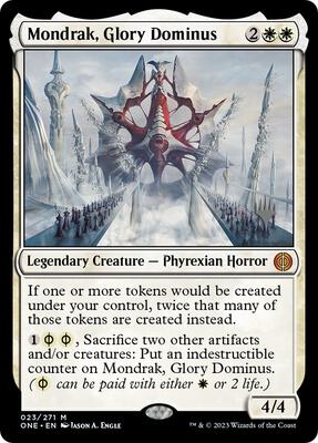 Mondrak, Glory Dominus card from Promo Pack: Phyrexia: All Will Be One
