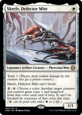 Skrelv, Defector Mite card from Promo Pack: Phyrexia: All Will Be One