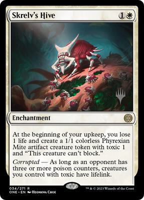 Skrelv's Hive card from Promo Pack: Phyrexia: All Will Be One