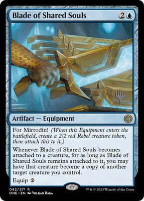 Blade of Shared Souls card from Promo Pack: Phyrexia: All Will Be One