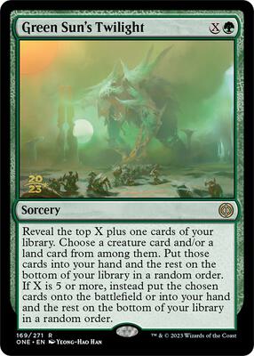 Green Sun's Twilight card from Prerelease Cards