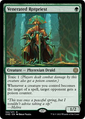 Venerated Rotpriest card from Prerelease Cards