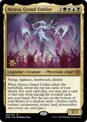 Atraxa, Grand Unifier card from Prerelease Cards