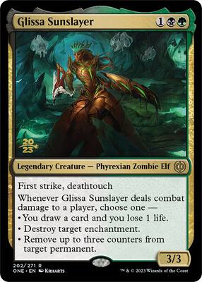 Glissa Sunslayer card from Prerelease Cards
