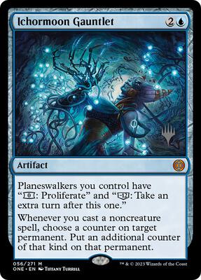 Ichormoon Gauntlet card from Promo Pack: Phyrexia: All Will Be One