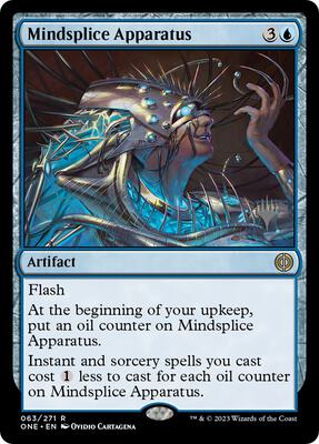 Mindsplice Apparatus card from Promo Pack: Phyrexia: All Will Be One