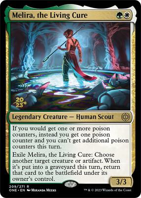 Melira, the Living Cure card from Prerelease Cards