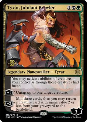 Tyvar, Jubilant Brawler card from Prerelease Cards