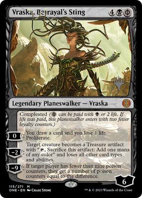 Vraska, Betrayal's Sting card from Promo Pack: Phyrexia: All Will Be One