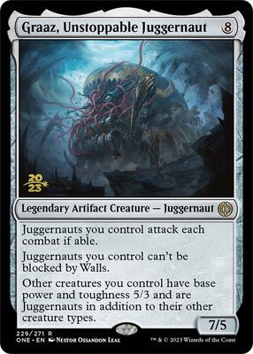 Graaz, Unstoppable Juggernaut card from Prerelease Cards