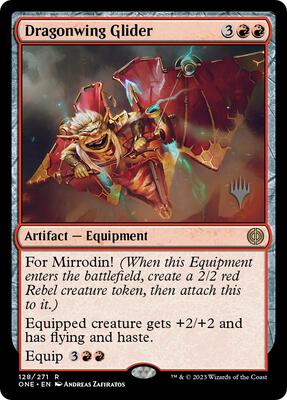 Dragonwing Glider card from Promo Pack: Phyrexia: All Will Be One