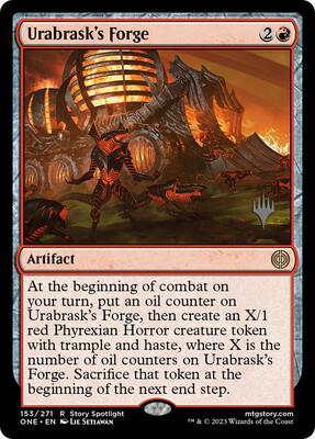 Urabrask's Forge card from Promo Pack: Phyrexia: All Will Be One