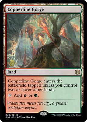 Copperline Gorge card from Prerelease Cards
