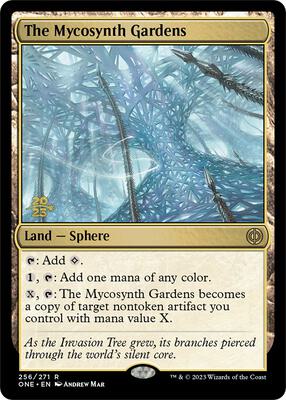 The Mycosynth Gardens card from Prerelease Cards