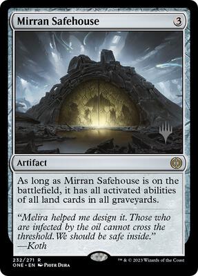 Mirran Safehouse card from Promo Pack: Phyrexia: All Will Be One