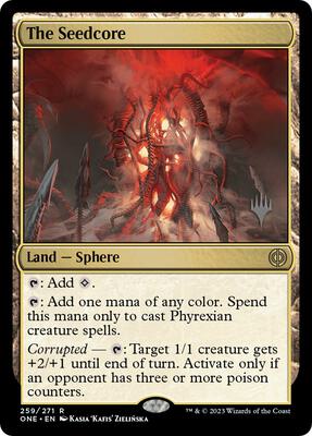 The Seedcore card from Promo Pack: Phyrexia: All Will Be One