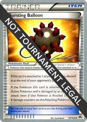 Bursting Balloon - 2016 (Cody Walinski) card from World Championship Decks