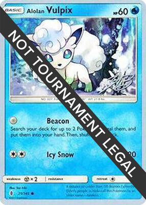 Alolan Vulpix - 2017 (Zachary Bokhari) card from World Championship Decks