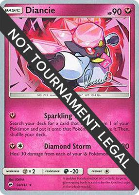 Diancie - 2017 (Diego Cassiraga) card from World Championship Decks