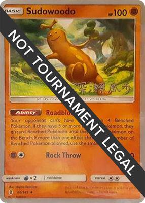 Sudowoodo - 2017 (Kabu Fukase) card from World Championship Decks