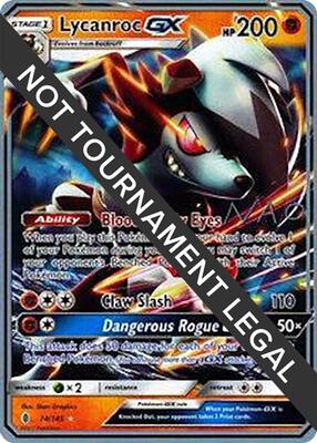 Lycanroc GX - 2018 (Naohito Inoue) card from World Championship Decks