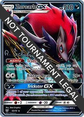 Zoroark GX - 2018 (Robin Schulz) card from World Championship Decks