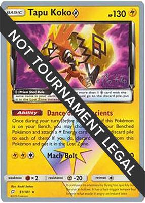 Tapu Koko Prism Star - 2019 (Haruki Miyamoto) card from World Championship Decks