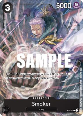Smoker (Pre-Release) card from One Piece Promotion Cards