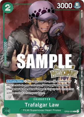 Trafalgar Law (Online Regional 2023) [Participant] card from One Piece Promotion Cards
