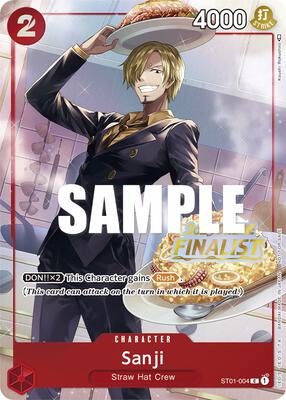 Sanji (Online Regional 2023) [Finalist] card from One Piece Promotion Cards