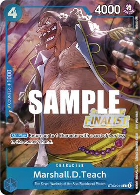 Marshall.D.Teach (Online Regional 2023) [Finalist] card from One Piece Promotion Cards