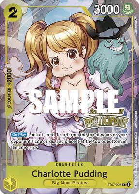 Charlotte Pudding (Online Regional 2023) [Participant] card from One Piece Promotion Cards