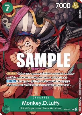 Monkey.D.Luffy (041) (Alternate Art) card from Paramount War