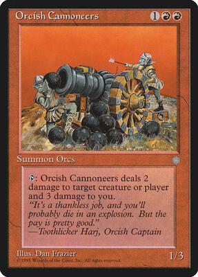 Orcish Cannoneers card from Ice Age