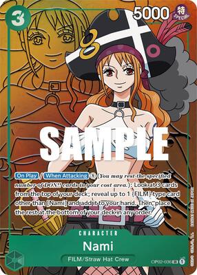 Nami (Alternate Art) card from Paramount War