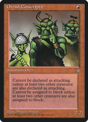 Orcish Conscripts card from Ice Age