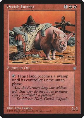 Orcish Farmer card from Ice Age