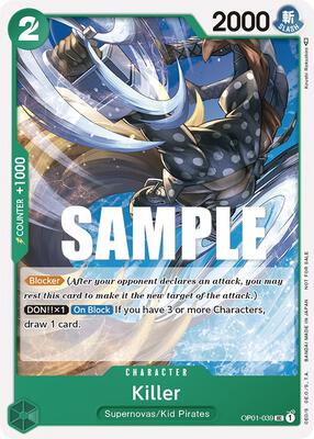 Killer (Promotion Pack 2023) card from One Piece Promotion Cards