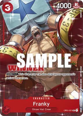Franky (Tournament Pack Vol. 2) [Winner] card from One Piece Promotion Cards