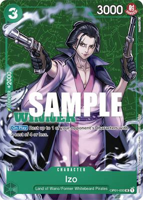 Izo (Tournament Pack Vol. 2) [Winner] card from One Piece Promotion Cards