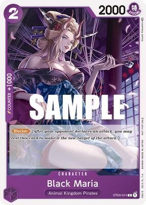 Black Maria (Tournament Pack Vol. 2) card from One Piece Promotion Cards