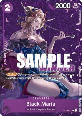 Black Maria (Tournament Pack Vol. 2) [Winner] card from One Piece Promotion Cards