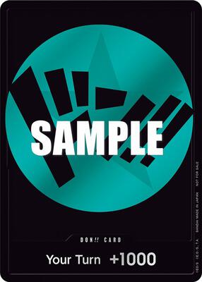 DON!! Card (Teal) card from One Piece Promotion Cards