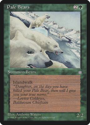 Pale Bears card from Ice Age